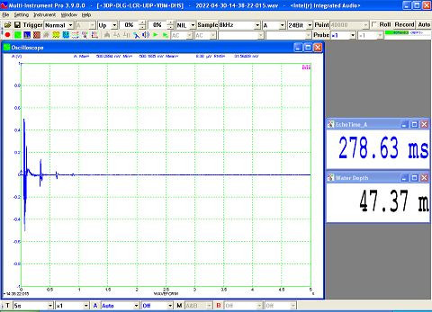 VT-USB-Oscilloscope-Echo-Time-Measurement