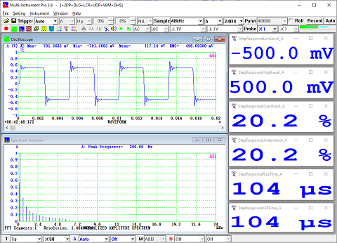 VT-USB-Oscilloscope-Step-Response-Measurement